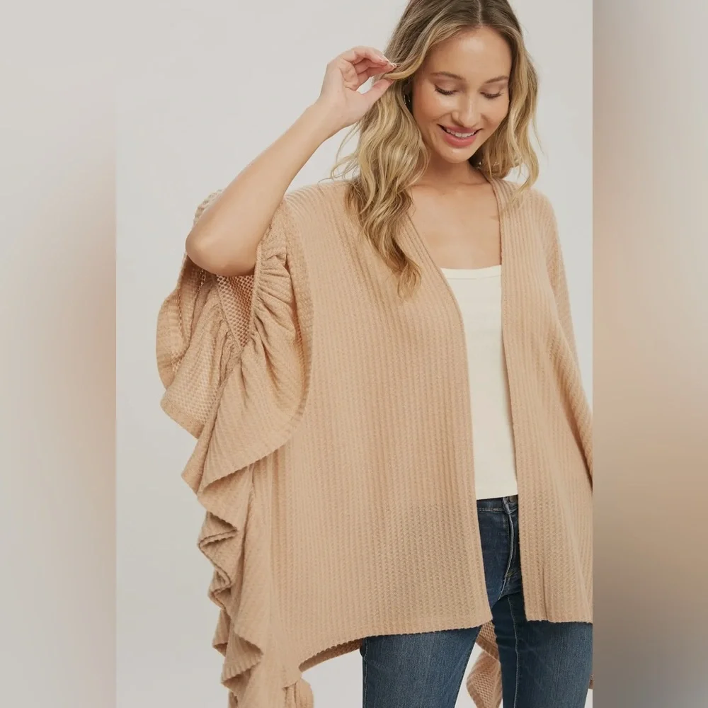 FINAL PIECES!!!! ($16) Ruffle Hem Cardigan - Picture 3 of 8